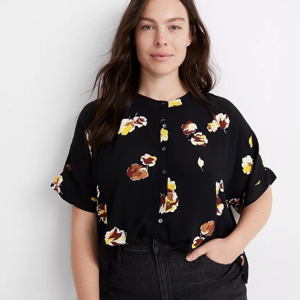Madewell, Size M, Getaway Oversized Button-Down Shirt in Gallery Floral